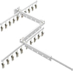 Hoimpro White 51" Clothes Drying Rack Retractable Foldable Wall Mounted by Hoimpro