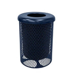 COATEDOUTDOORFURNITURE RFT-TXTDBL Heavy Duty 32 Gallon Round Trash Receptacle by CoatedOutdoorFurniture