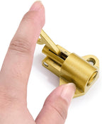 3 Packs Self-Closing Latches，Gold Spring Door Lock，Resilient Bolt Latch - Image 3