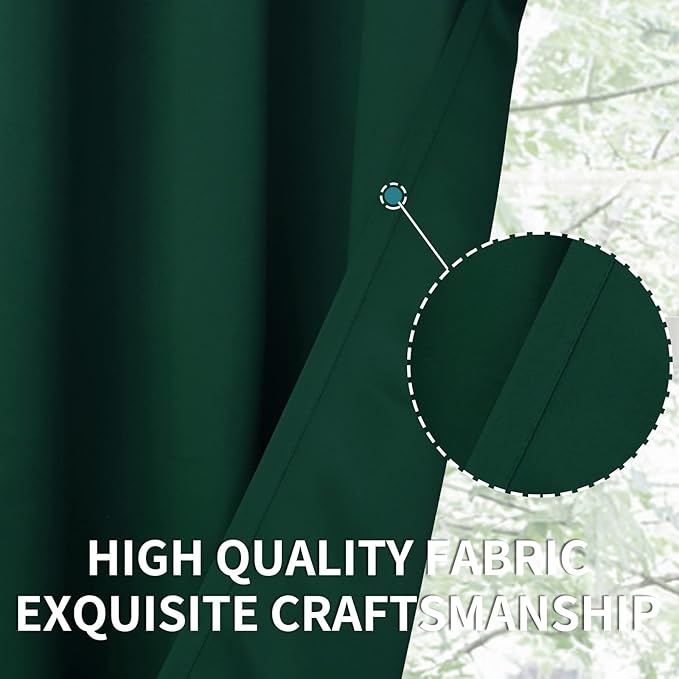 BGment Short Blackout Curtains for Bedroom Window 45 Inch Length - Image 5