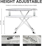 Ironing Board, Foldable Ironing Board Adjustable Height Compact Iron Board - Image 4