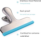 HOUSE AGAIN 8 Pack Stainless Steel Chip Bag Clips Covered - Image 3