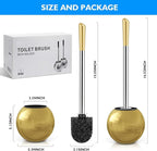 Toilet Brush and Holder 2 Pack, 304 Stainless Steel Toilet Brush - Image 7