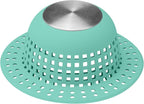 Shower Drain Hair Catcher, Bathtub Drain Cover Foldable Silicone Shower & Tub by SayGoodbyetoHairClogging