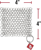 Knapp Made Original CM Scrubber 4" Chainmail Scrubber - Image 2