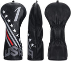 Big Teeth Golf Cover USA Stripe and Star Headcover Covers, Driver Fairway Wood - Image 5