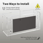 HIIMIEI Glove Holder for Wall Mount: Magnetic Gloves Box Holder, Acrylic - Image 7