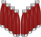 VEGOND 17oz Stainless Steel Water Bottles Bulk, Reusable Metal Sports Water by VEGOND