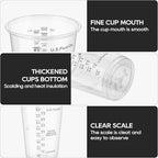 Turbo Bee Plastic Measuring Cups 8OZ, 100 PACK Disposable Mixing Cups - Image 5