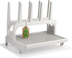 PopYum Seattle Gray Space Saving Drying Rack from 100% Recycled Bottles by PopYum