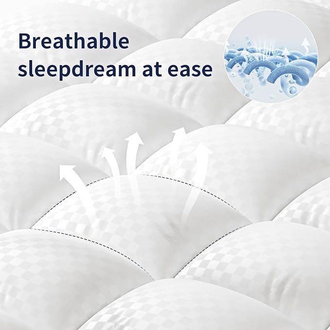 Mattress Topper California King Mattress Pad Cover Mattress Protector - Image 5