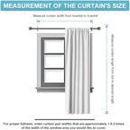 RYB HOME Long Curtains Light Blocking Drapes Window Treatment Panels Room - Image 8