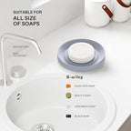 Diatomite Soap Dish Holder, Water Absorbent Stone Soap Dish, Quick Dry Stone - Image 2