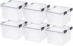 IRIS USA 32 Quart WEATHERPRO Plastic Storage Box by IRISUSA