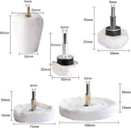 Polishing Pad Buffing Wheel Kit White Flannelette 12 Pack, - Image 3