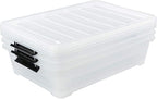 3-Pack Plastic Under bed Storage Box, 40 Quart - Image 3