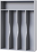 Bellsal Grey Utensil Organizer 10 Inch Silverware Tray by Bellsal