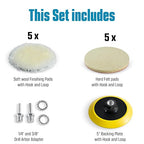LINE10 Tools 5-Inch Wool Polishing Kit - Image 4