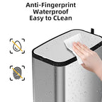Stainless Steel Bathroom Trash Can - Image 4