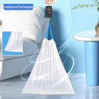 15 Gallon white drawstring trash bags, No tear open large floral scent garbage - Image 5
