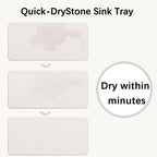2 Pcs Water Absorbing Stone Trays, Kitchen/Bathroom Sink Soap Dish, Diatomite - Image 7