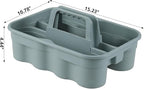 4 Packs Plastic Cleaning Caddy, 2 Compartment Cleaning Tool Caddy - Image 2