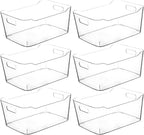 Clear Extra Large Plastic Storage Bins, Pantry Organizers and Storage by CONTROLKITCHEN