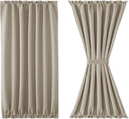 DWCN French Door Curtains – Rod Pocket Thermal Blackout Curtain - Image 7
