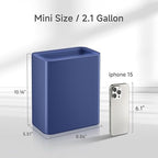 TIPGO Small Metal Trash Can, 2.1 Gallon Slim Trash Can - Image 2