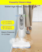 Steam Mop for Floor Cleaning, Effortless Ergonomic Design Floor Steamer for - Image 2
