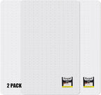 Kuyal Office Chair Mat for Carpet, 2 Pack 46x 55 Clear Heavy Duty Computer by Kuyal