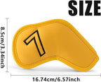 Montela Golf Iron Covers, Golf Iron Head Covers Leather Golf Iron Covers Set - Image 5