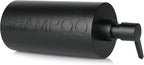 Matte Black Shampoo Dispenser Modern Refillable Pump Bottle - Image 2