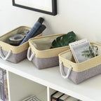 Fabric Storage Baskets for Organizing Small Baskets for Shelves, Decorative - Image 5