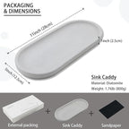 Diatomite Sink Caddy for Kitchen Organizer, Quick Dry Holder for Sponge - Image 4