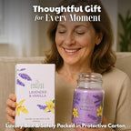 Vanilla & Lavender Candle 22oz Glass Jar - Image 5