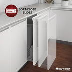 Rev-A-Shelf Double Trash Can Under Kitchen Cabinets Pullout, 35 Quart 8.75 - Image 5