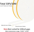 Door Weather Stripping for Doors and Window, Window Insulation Door Seal Tape - Image 5