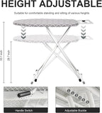 Ironing Board, Foldable Ironing Board Adjustable Height Compact Iron Board - Image 4