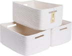 Large Storage Baskets for Shelves, Closet Organizers Bins for Clothes Blanket by MiniArkStorageBasketsHome