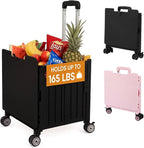 VUSIGN Folding Utility Cart, Foldable Rolling Crate Handcart by VUSIGN
