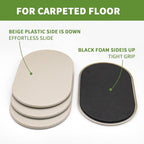 Furniture Sliders for Carpet 4 PCS - Image 3