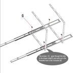 OCG 2 Tier Pull Out Cabinet Organizer, Pull Out Shelves - Image 6