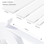 Weather Stripping Door Seal White, 2Inch Wide X 1/4 Inch Thick, Air Conditioner - Image 2