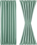 DWCN French Door Curtains – Rod Pocket Thermal Blackout Curtain - Image 7