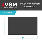 VSM 10-Pack: 6" x 9", Non-Woven Hand Pad, Aluminum Oxide Grains, Rust and - Image 3