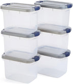 Rubbermaid Roughneck Clear 19Qt/ 4.75 Gal Storage Containers, by Rubbermaid