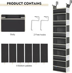 Over The Door Hanging Organizer 6-Shelves and 12 Side Pockets, Over The Door - Image 7