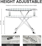 Ironing Board, Foldable Ironing Board Adjustable Height Compact Iron Board - Image 2