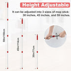 Mop Handle for O Cedar, 2 Spin Mop Base for Ocedar, Mop Stick Pole Handle - Image 5